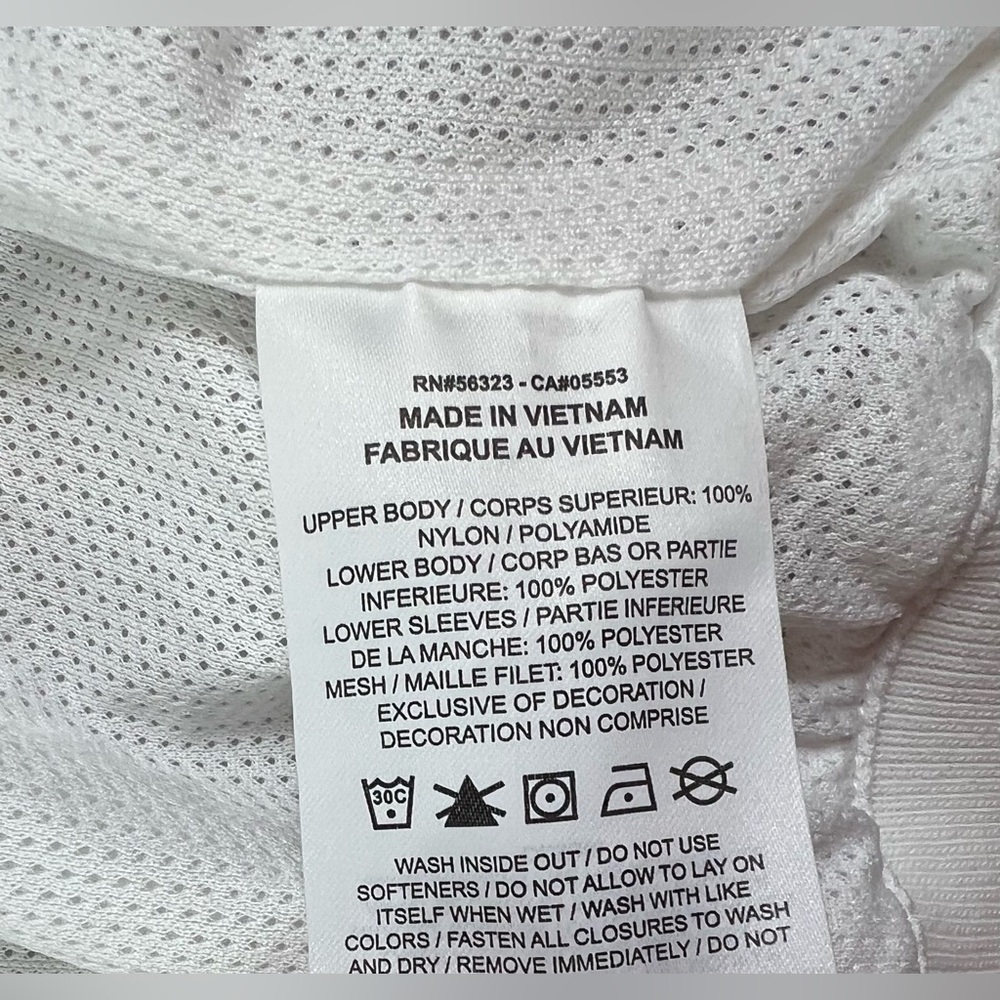 Mens Nike Windrunner Full Zip Jacket Size Medium White Black Silver CN8770 - Picture 4 of 11